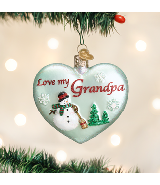 Old World Christmas Grandpa Heart