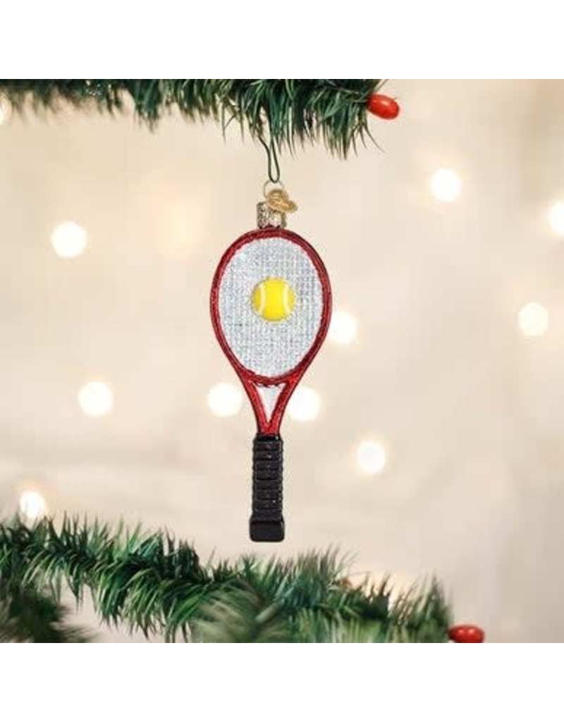 Red Tennis Racquet Ornament