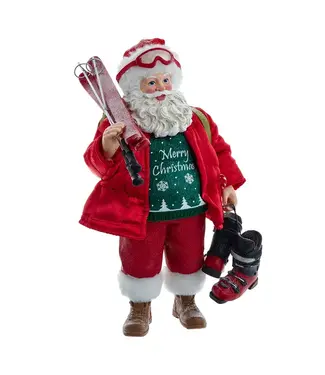 Kurt S. Adler Fabriché™ Santa Skier With Skis