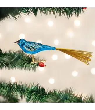 Old World Christmas Blue Lovebird