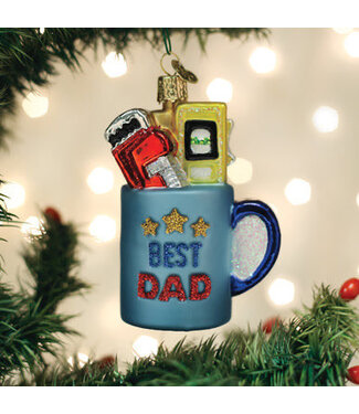 Old World Christmas Best Dad Mug