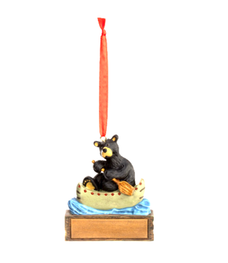 Bearfoots Bearfoots Bear Paddle Canoe Magnetic Ornament