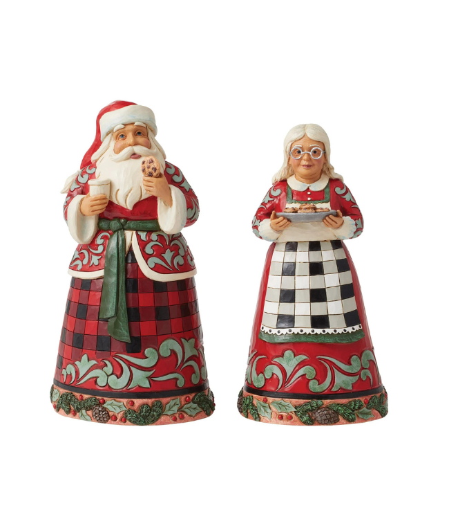 Jim Shore Highland Glen Santa & Mrs. Claus Figurine