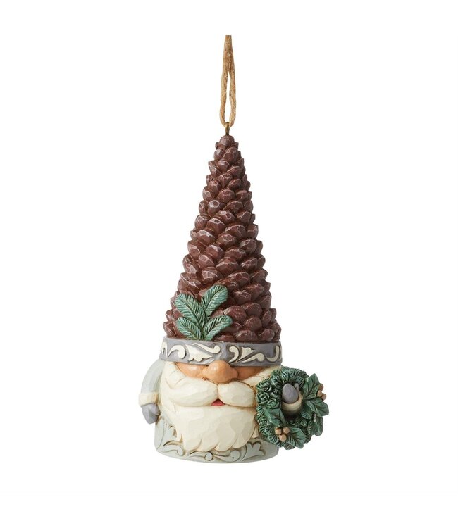 Jim Shore Woodland Gnome Pinecone Ornament