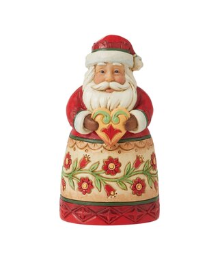 Jim Shore Jim Shore Mini Santa Holding Heart Figurine