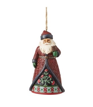 Jim Shore Jim Shore Holiday Manor Santa Bell Ornament