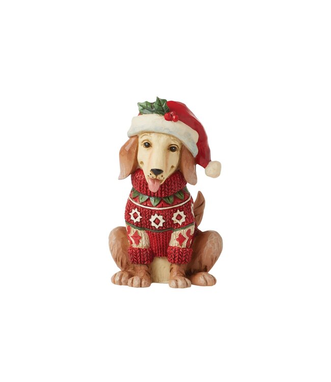 Jim Shore  Mini Christmas Dog Figurine