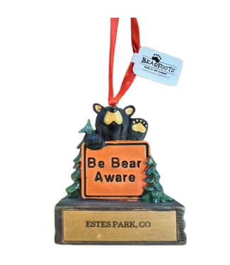 Bearfoots Bearfoots Be Bear Aware Estes Park Ornament