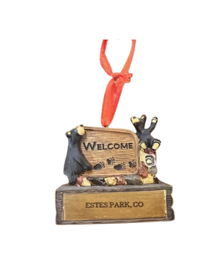 Bearfoots Bearfoots Estes Park Welcome Sign Mag Ornament