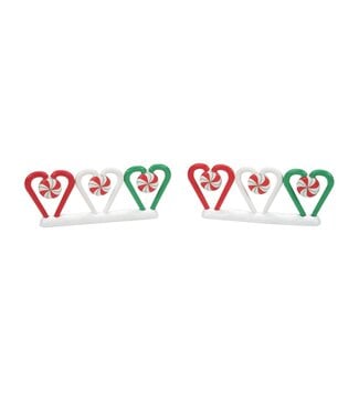 Department 56 Candy Cane Fence Set of 2