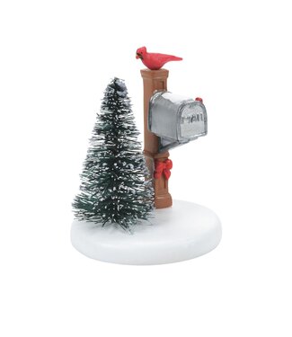 Department 56 Cardinal Christmas Mailbox