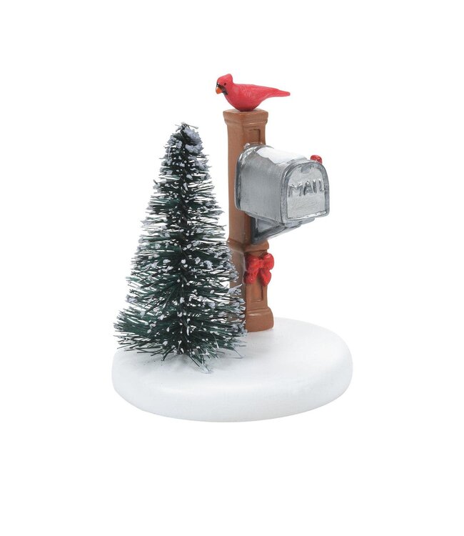 Cardinal Christmas Mailbox