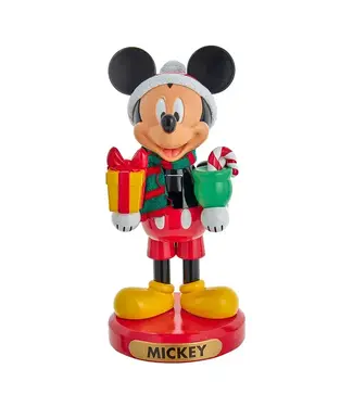 Kurt S. Adler 10" Disney© Mickey Mouse With Present Nutcracker