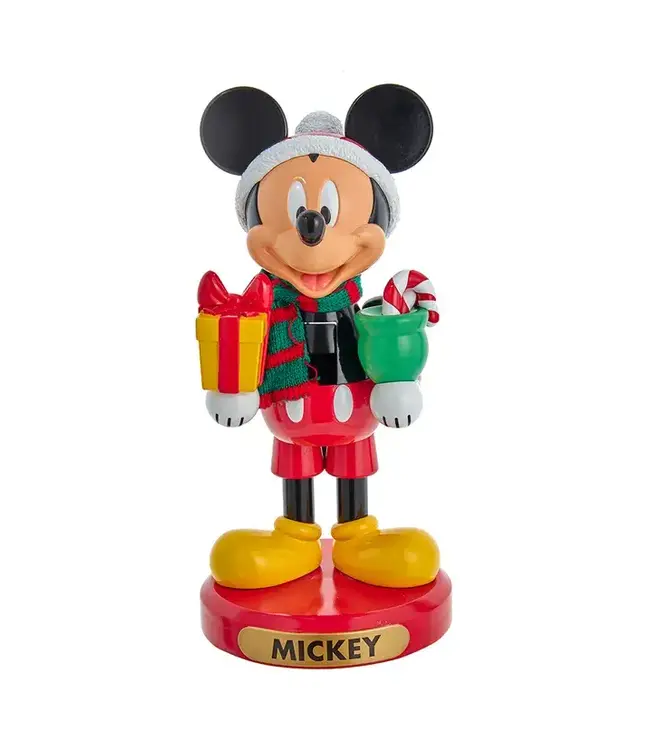 10" Disney© Mickey Mouse With Present Nutcracker