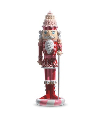 18.75" Pink Peppermint Guard Nutcracker