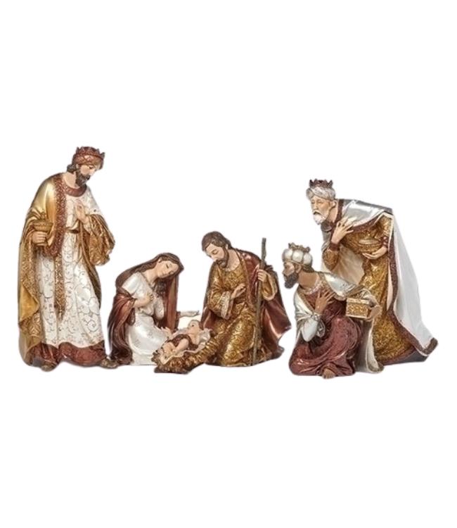 Joseph Studio Metallic Nativity Set of 6