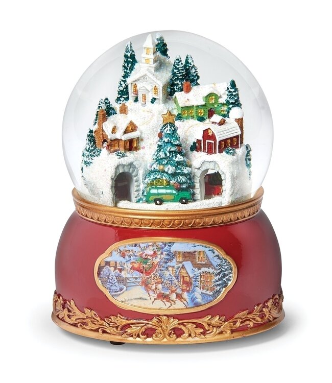 Snowy Village Snowglobe