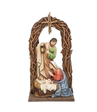 Holy Family Under Arch Figurine