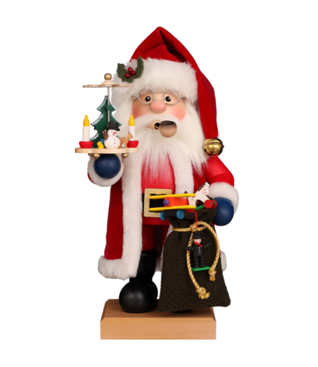 Santa Claus With Pyramid and Gifts