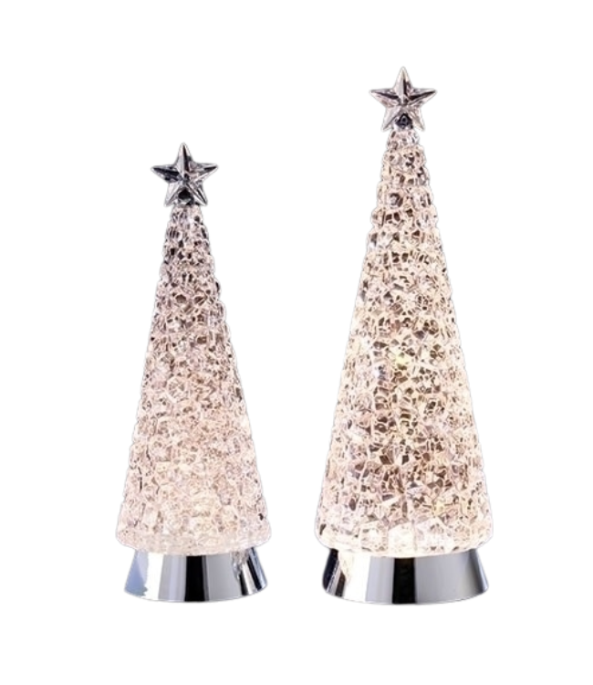 12-14" Swirl Tree Set of 2