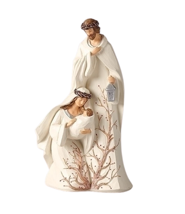 Holy Family Berry Branch Figurine