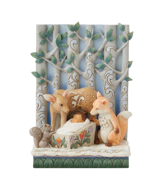 Baby Jesus and Animals Figurine