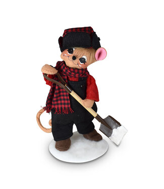 Annalee 6" Winter Woods Shoveling Mouse