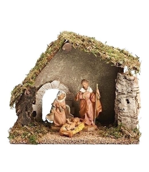 Fontanini Fontanini 3 Piece Nativity Starter Set with Italian Stable