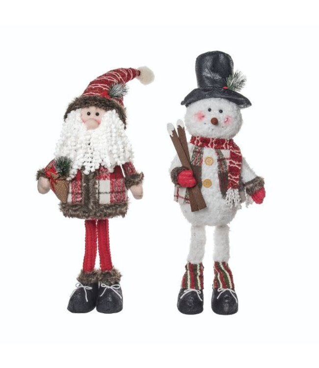 Plush Standing Festive Santa/Snowman