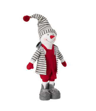 Playful Plush Happy Snowman