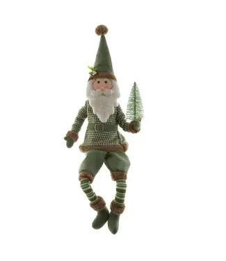 Kurt S. Adler Sage Santa Gnome With Tree