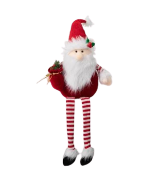 Dangling Legged Plush Santa