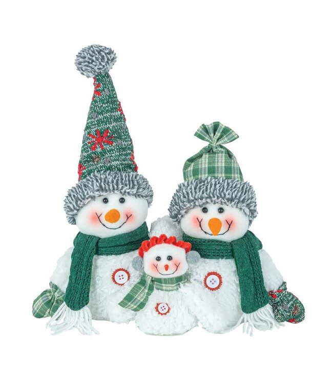 Emerald Snowman Family