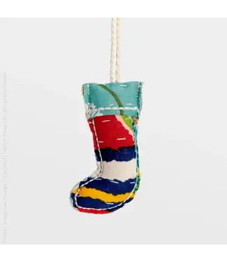 Texxture PATCHWORK ORNAMENT STOCKING