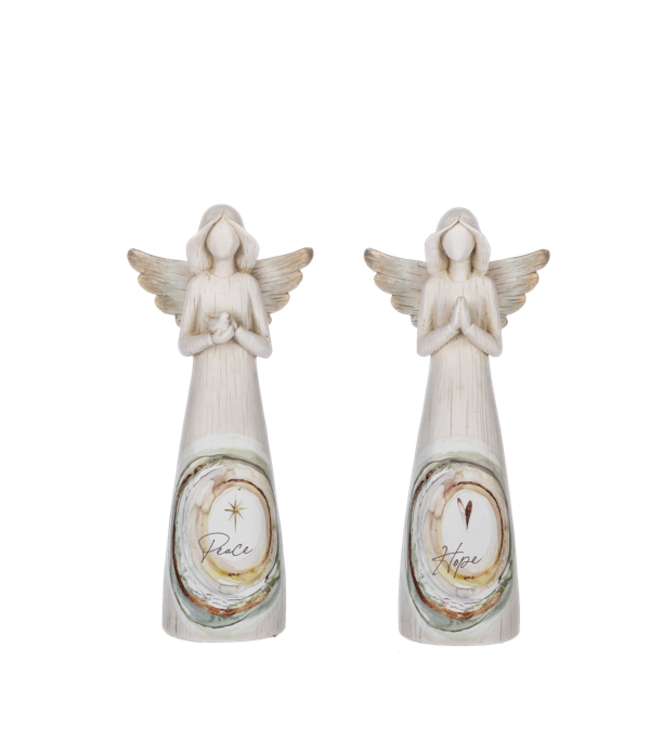 Peace and Hope Angel Figurines