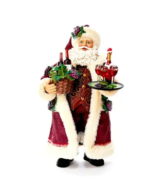 Kurt S. Adler 11.5" Fabriché™ Wine Holding Santa