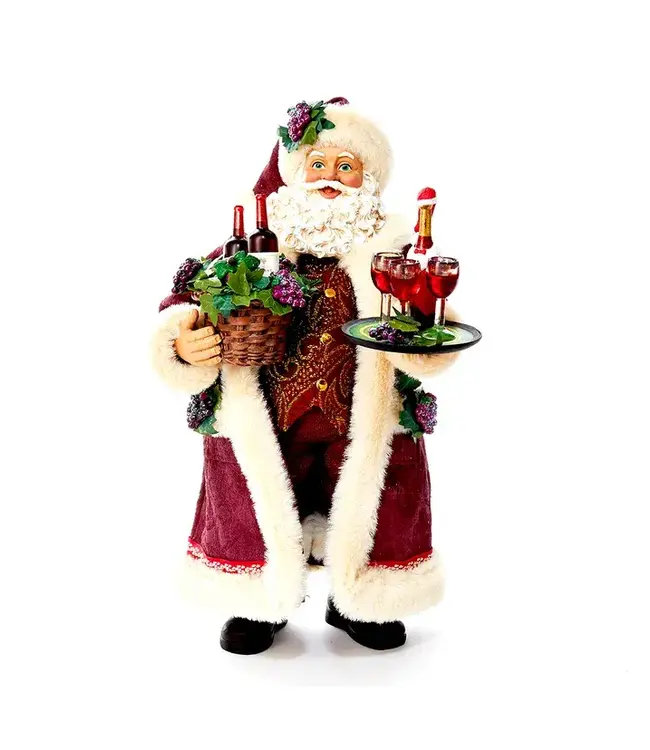 11.5" Fabriché™ Wine Holding Santa