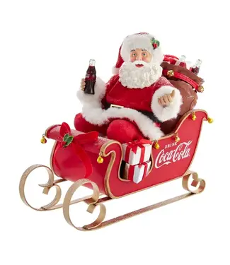 Kurt S. Adler Coca-Cola® Santa In Sleigh Table Piece