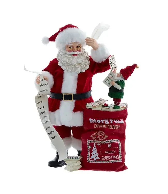 Fabriché™ Santa with Mail & Elf