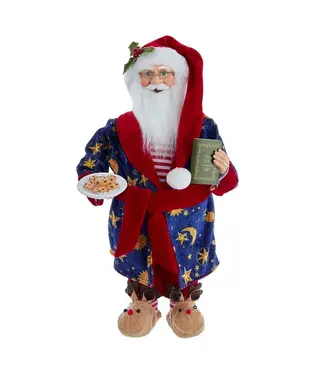 Kurt S. Adler Kringles Santa With Robe and Cookies