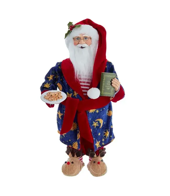 Kringles Santa With Robe and Cookies