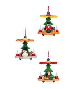 Christian Ulbricht Christian Ulbricht Ornament - Colorful Pyramids Assortment Set of 6