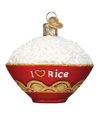 Old World Christmas Bowl Of Rice