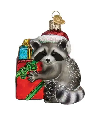 Old World Christmas Christmas Bandit Raccoon Ornament