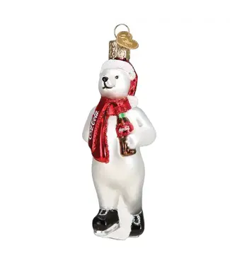 Old World Christmas Coca-cola Polar Bear Set Ornament