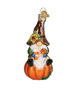 Old World Christmas Fall Harvest Gnome Ornament