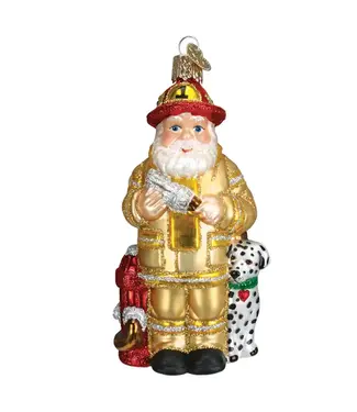 Old World Christmas Fireman Santa