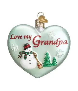 Old World Christmas Grandpa Heart