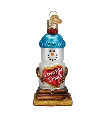 Old World Christmas Love You S'more Snowman