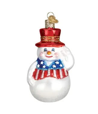 Old World Christmas Patriotic Snowman